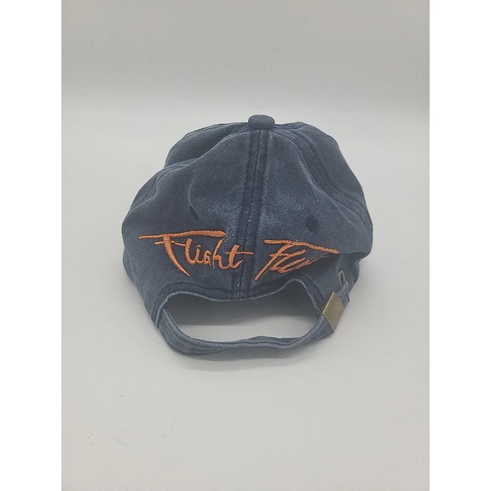 Blue Washed Cotton Embroidered EAGLE EYES Peaked Curved Bill Baseball Cap Hat  Z